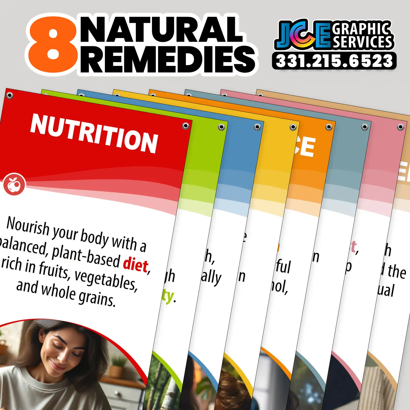 8 Natural Remedies Banners